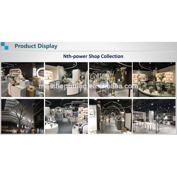 Custom Popular Shanghai Factory  Wooden Cabinet for Garment Store Bag Shoes Display Case  Brand Store Interior Decoratio