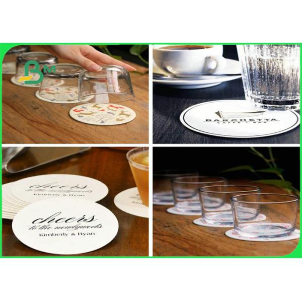 0.035'' 0.045'' 0.061'' In Sheet High Bulk Absorbent Paper For Coaster