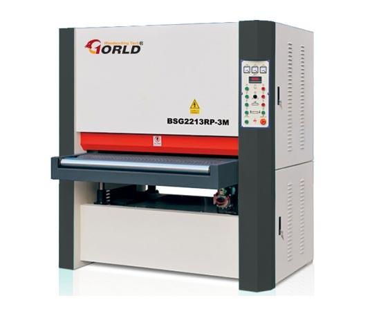 1220mm Width Plywood MDF Particle Board Two Heads Light Duty Wide Belt 3M Roller Polishing Sander BSG2213RP-3M