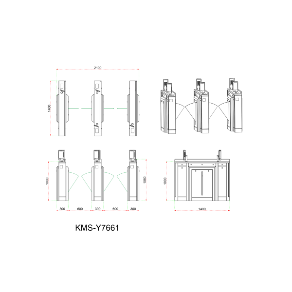 Infrared Sensors Access Control Turnstile Gate Cinema Ticket Checking System