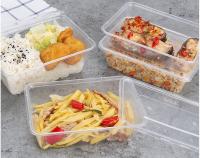 Plastique jetable libre empilable de conteneur de nourriture de BPA Microwavable avec le couvercle