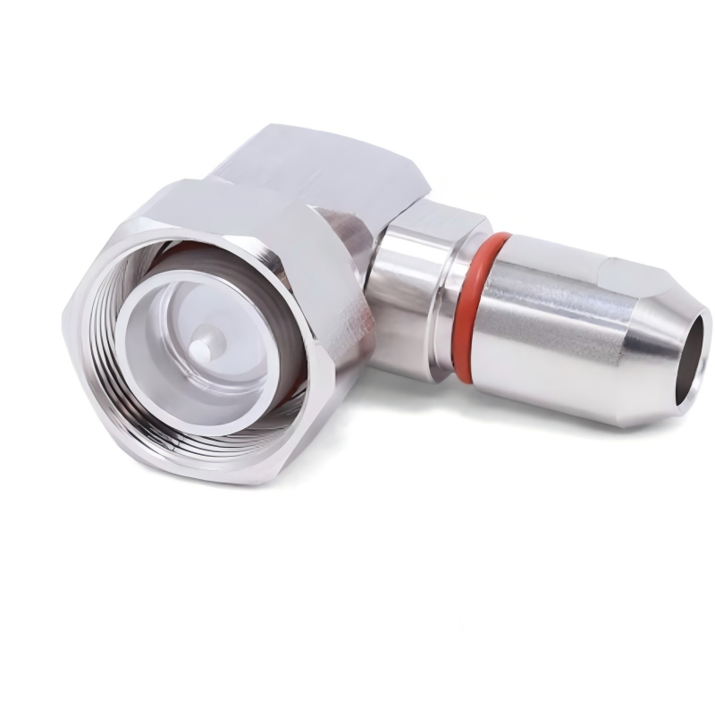 RF Connector 4.3-10 Male Right Angel Minidin Connector For 1/4 Super-flexible Cables
