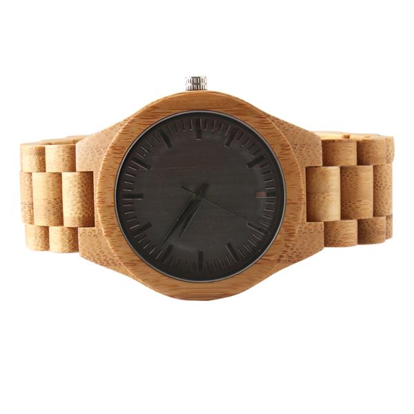 Движение кварца Японии наручных часов ROHS BSCI бамбуковое деревянное