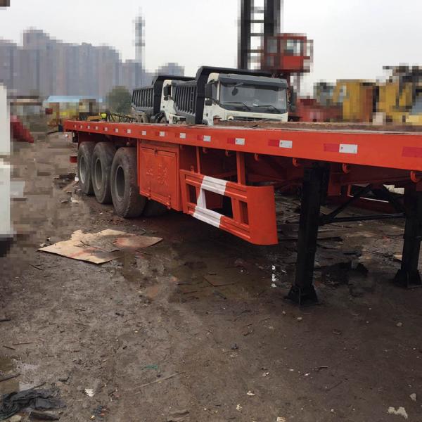 20 Ft Tri Axles Used Truck Trailers Single Drum Roller For Transportation