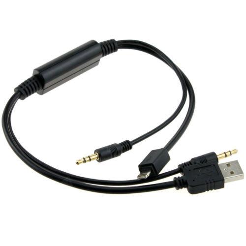 BMW 8pin cable with 3.5MM AUX Interface Adapter for MINI iPOD iPHONE 5 5S 5C Lighting