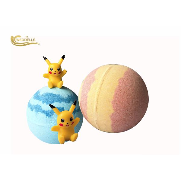 Litchi Fizzy Kids Surprise Bath Bombs Inside Organic Gift Set for Kids Fun