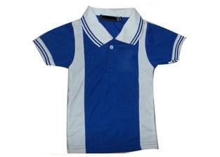 Elegant Design Children's Style Clothing , Pure Cotton School Uniform Polo Shirts