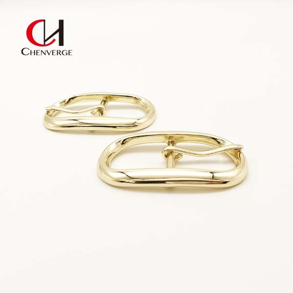 Brass Oval Center Bar Belt Buckles Thickness 5mm Anti Erosion
