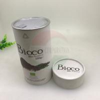 Embalagens de tubos de papel à prova de umidade em tubos de chá reciclados de qualidade alimentar Caixa de cilindros redonda de tubos Kraft de café
