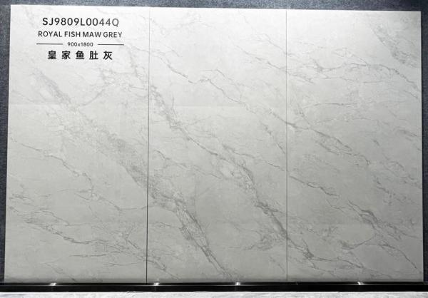 Light Gray Polished Glazed Porcelain Tile 900x1800mm