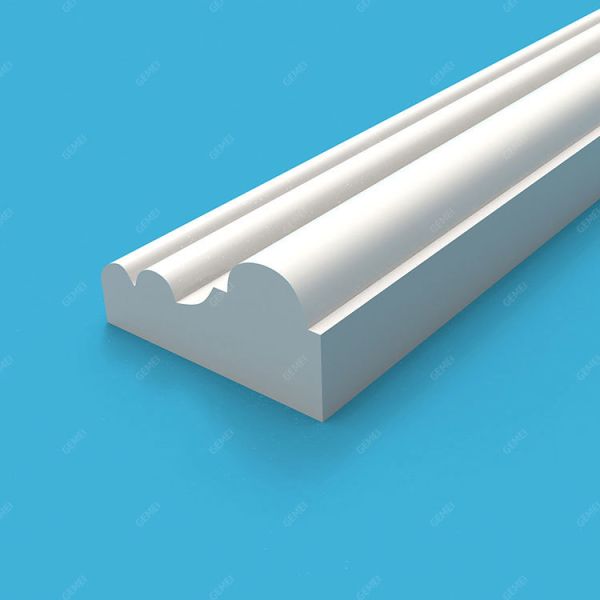 GD-85009 40mm Factory Supply Mothproof Construction Material Urethane Polymer Plain White Primed Moulding