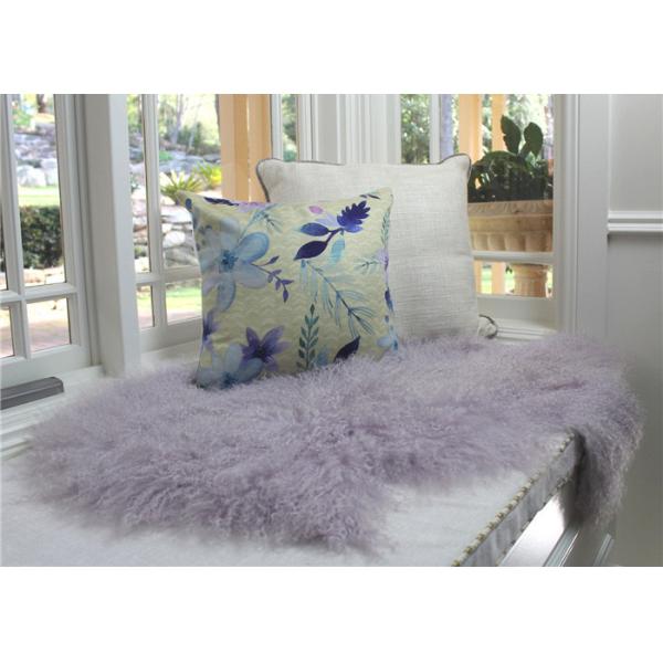 Пальто овчины красного длинного с волосами монгольского меха овец тибетское выравнивая Матейрал