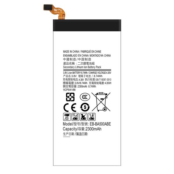 Stock White Battery EB-BA500ABE for Samsung Galaxy A5 A500 2015 A500FU 2300mAh 3.8V