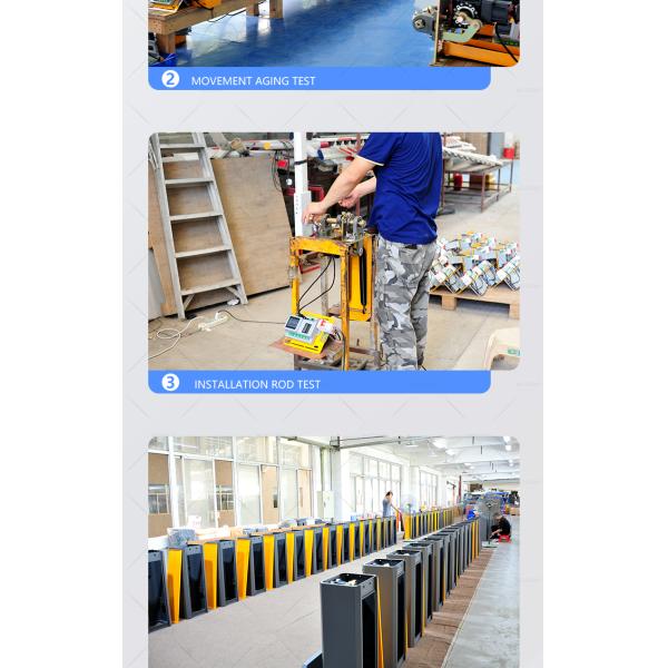DC 24V Durable Car Parking Barriers 4s - 8s Speed Adjustable With Commercial Advertising