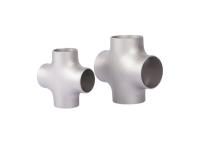 Shot Blasting Surface Finish Titanium Seamless Cross Pipe Fittings with OEM Customization