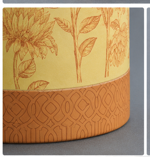 Eco-friendly Custom Biodegradable Kraft Paper Tube Box for Loose Tea