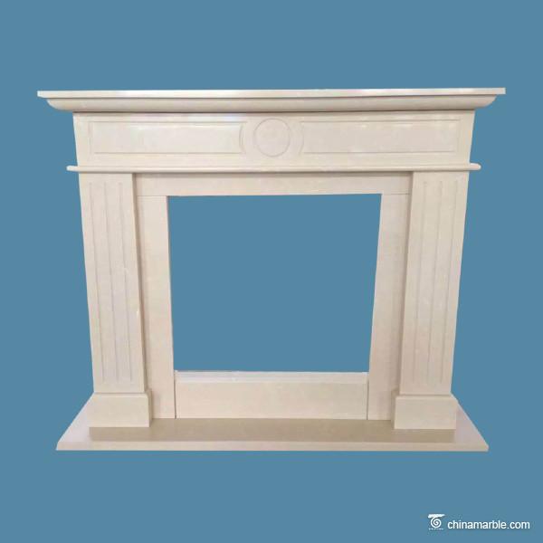Indoor Natural Marble Fireplace Hearth High Wear And Impact Resistant