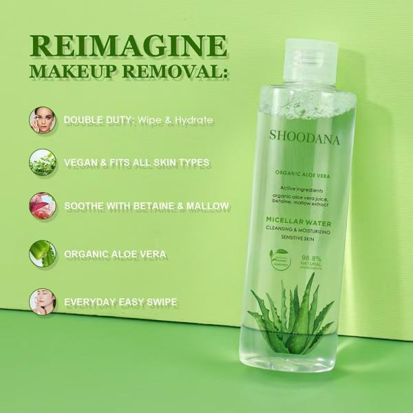 Custom Logo Micellar Water Makeup Remover Cosmetics Cleansing Water Eye Lip Face Moisturizing Facial Cream
