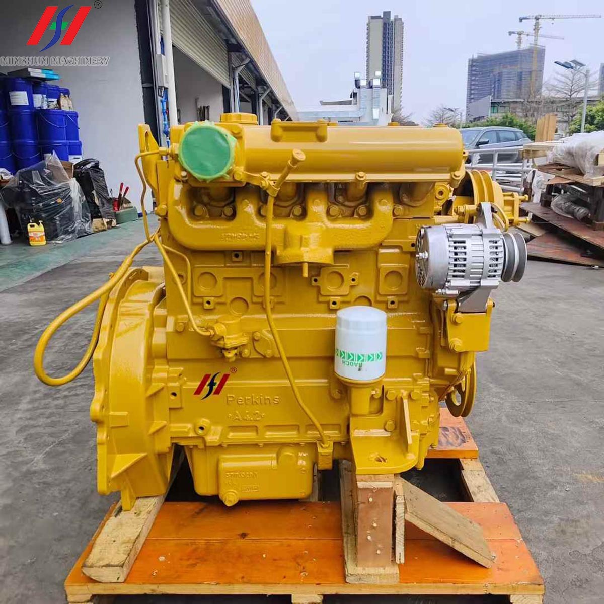 1004 4-cylinder diesel engine assembly construction machinery industrial engine for Perkins 1004T engine