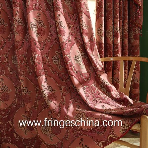 European Style Home Textile Blackout Jacquard Embroidery Window Curtain