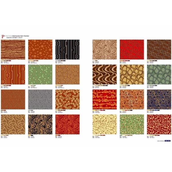 Elegant red printed wall to wall nylon carpet for commercial