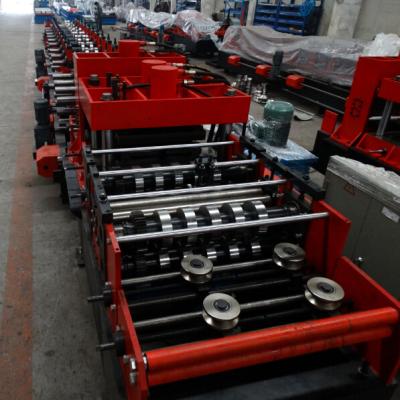 petit pain de Purlin de 15KW Z et de C formant la machine avec Decoiler hydraulique/manuel et la ligne de contrôle de PLC