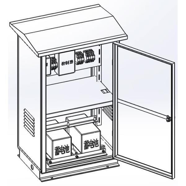 Powder Coating Off Grid Power Distribution Cabinet Stainless Steel Outdoor