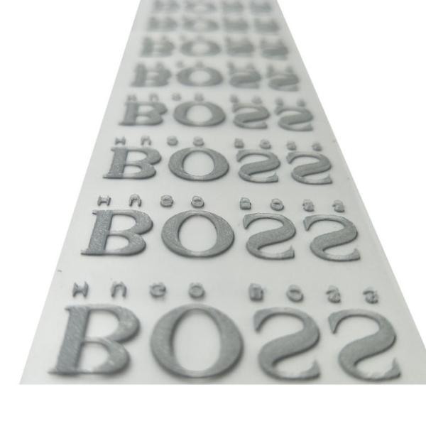 Sustainable 3D Silicone Heat Transfer Label For Clothing