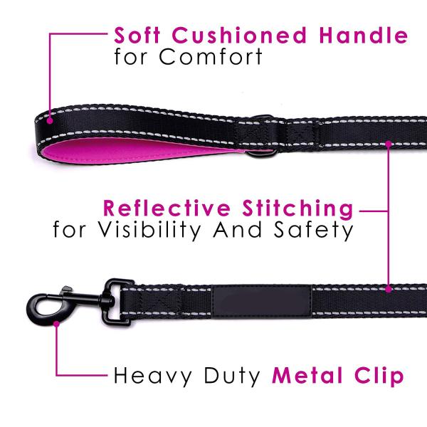 Поводок 6' собаки нейлона сверхмощный длиной ручка 3мм толстой проложенная нежностью для комфорта