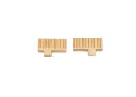 Bronze de alumínio do CNC do slider da cremalheira de engrenagem do dente reto do espelho M0.5 para a robótica