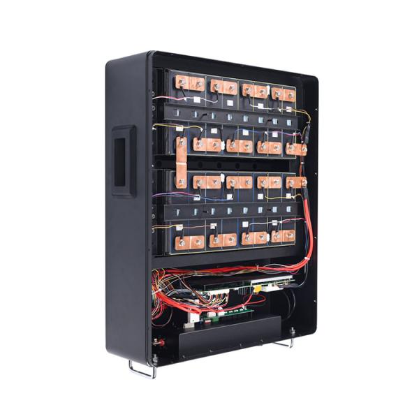 Bateria de energia solar 48V 200Ah 10KW montada na parede com 16S LFP BMS