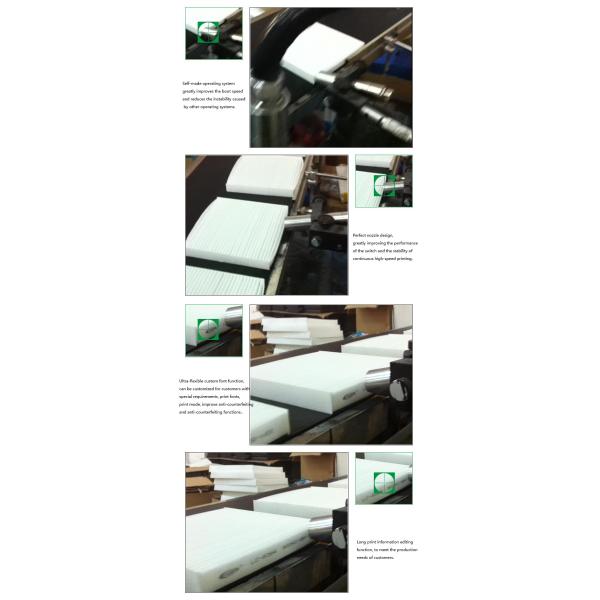 1-6 линии принтер машины фильтра ECO полностью автоматический струйный кодируя