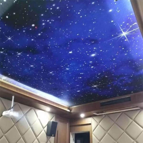 cinema e sala decorativos dos painéis de teto PMMA da estrela da fibra ótica de 0.75mm