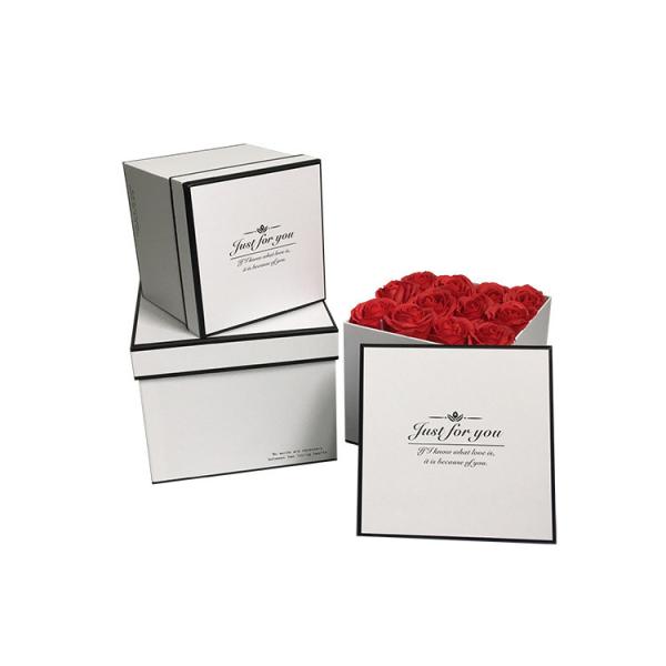 Hot Sale Square Flower Box Paper Box For Fresh Flower Packaging