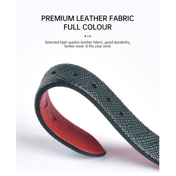 Grain-finish Handcrafted Genuine Leather Strap
