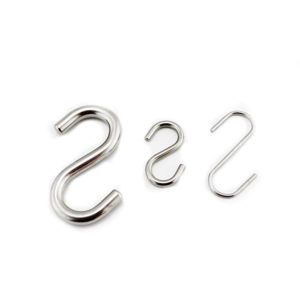 Stainless Steel S Hooks for Heavy Duty Hanging in Industrial Environments