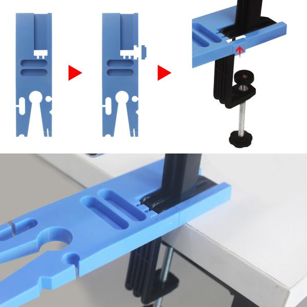 V Slot Workbench Jewelers Bench Clamp 2.35mm Handle Diameter