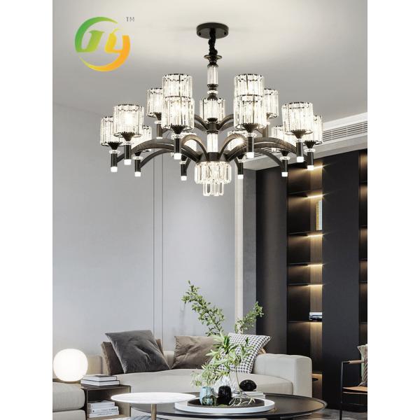 Nordic Light Luxury Living Room Bedroom Restaurant White Crystal Pendant