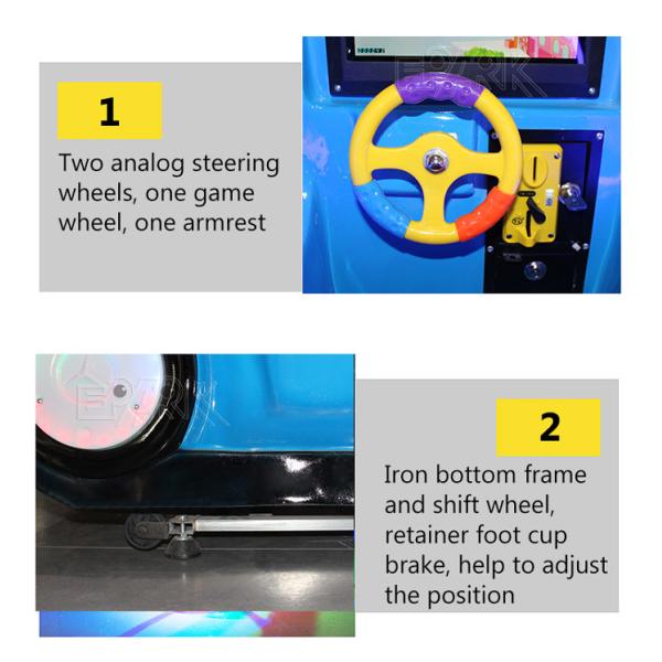 Children Police Car Swing Ride Machine for Theme Park Indoor Preschool Playground