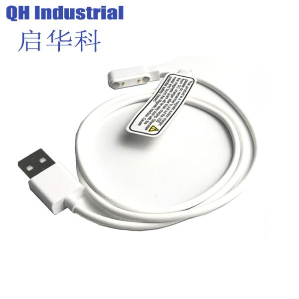 2Pin 7.6mm Pitch Waterproof Pogo Pin Connector Electronic Connector 2pin Magnetic Pogo Pin Connector