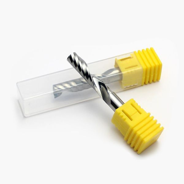 YingBa Tungsten Steel Milling Cutter Single Flute Router Bit for Acrylic & PVC with No Polishing Required CNC Wood Bit