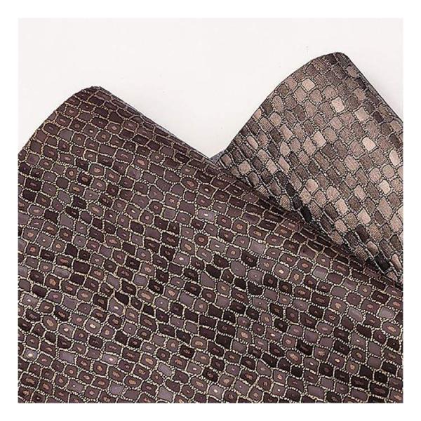 Vente en gros en Pvc de pierre de perle de grain motif en cuir synthétique artificiel emballage portefeuille boîte chaussures carnet de notes faux tissu en cuir