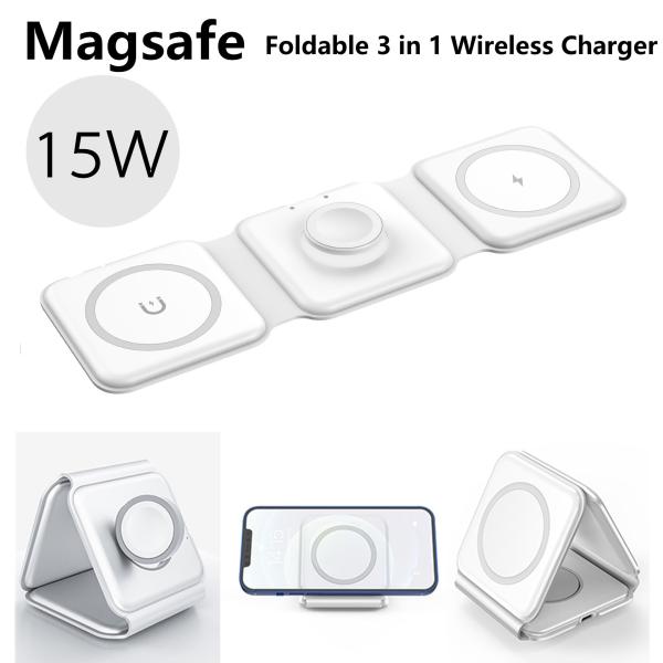 OEM ODM Multi Function Integrated 3 In 1 Foldable Wireless Charger