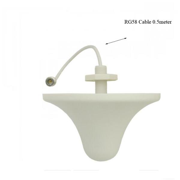 Highly Reliable White ABS 3dBi 2.4G GSM 4G Penta-Band Omni Ceiling Antenna N-Type Connector