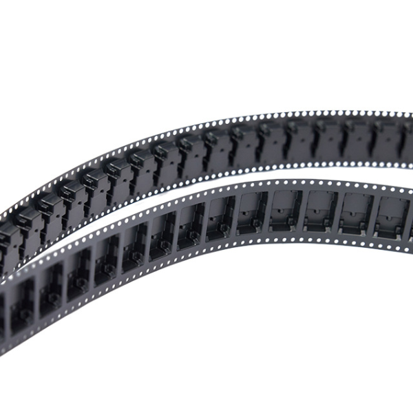 Несущая PS черноты DELIXIN выбитая SMT связывает изготовленную на заказ электронную анти- статическую упаковку тесьмой