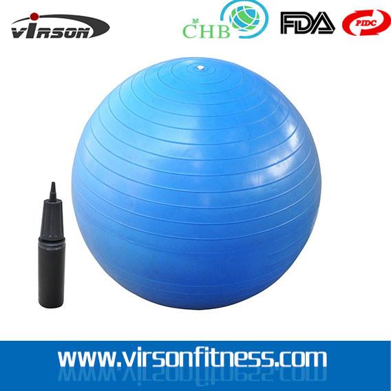 Ningbo Virson New style best selling pvc yoga ball with pump,yoga ball .gym ball