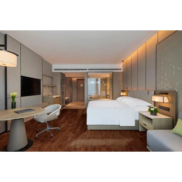 Standard Plywood Hotel Guest Room Furniture Full Supply Customization