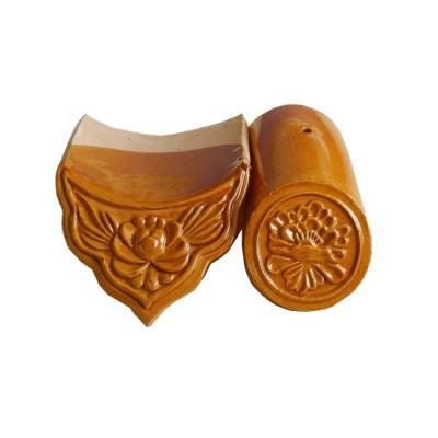 Telhas de telhado vitrificadas do jardim quiosque asiático