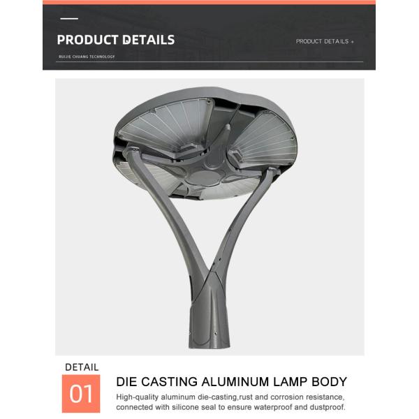 Лампа 30W 3000-6000K IP65 600*600*520MM 5.8KG 140-76MM 3-6M сада