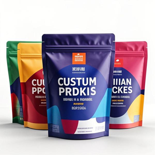 Custom Printed 3.5G Stand-Up Pouches - Die-Cut Heat-Sealed Resealable Aluminum Plastic Ziplock Mylar Bags for Food Packaging